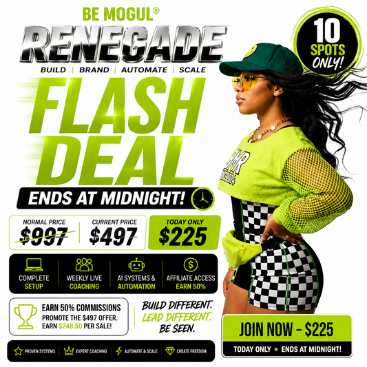 Be Mogul® Renegade — Midnight Flash Deal